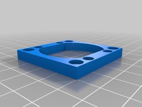 anet magnetic extruder fan frame 5mm magnets 3d printer parts 3d print model - Mito3D