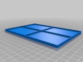 meu personalizados paramétrico bandeja de grade recipientes personalizado 3d print model - Mito3D