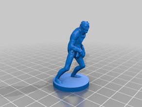 zombies toys & games 28mm frostgrave zombie 3d print model - Mito3D