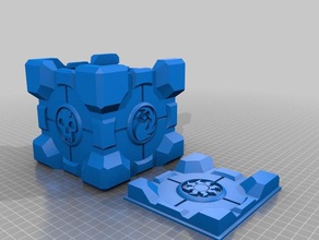mtg mana companion cube double deck commander box toy & game accessories remix 3d print model - Mito3D