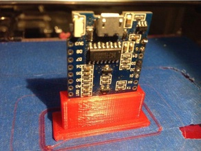 wemos d1 mini mount electronics 3d print model - Mito3D