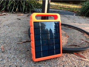 usb solar battery pack gadget 3d print model - Mito3D