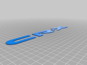 honda crx luz de la cola letras automoción 3d print model - Mito3D