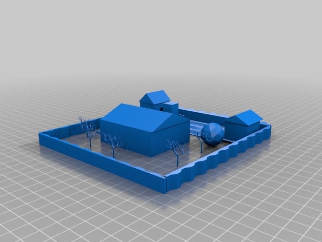 maison bâtiments et structures 3D print model - Mito3D