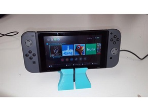 switch-charge & play video games nintendo switch stand 3d print model - Mito3D