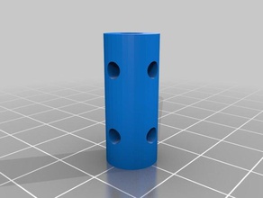 317 mm 4 shaft coupler parts customized 3d print model - Mito3D