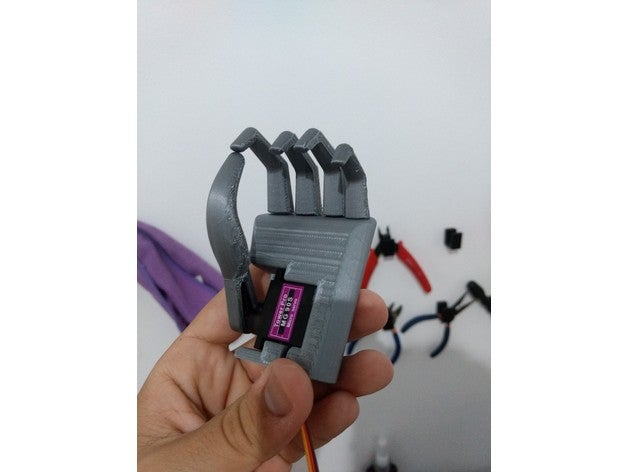 ben - mão protética biologia amputados prótese de 3D print model - Mito3D