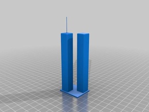new york twin towers 3d printing architecture world trade center 3d print model - Mito3D