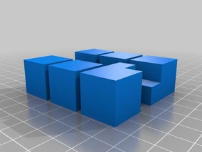 3 pcs burr puzzle toys & games 3d print model - Mito3D