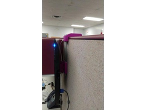 90 mm cubicle hook computer functional 3d print model - Mito3D