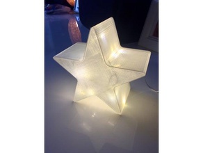 étoile de noël - fée des lumières bougie led décor la les fêtes star lumière l'éclairage étoiles x-mas 3d print model - Mito3D