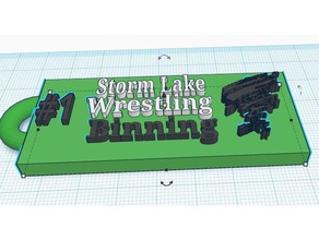 storm lake wrestling key chain 3d printing stormlakebfwwrestling 3d print model - Mito3D