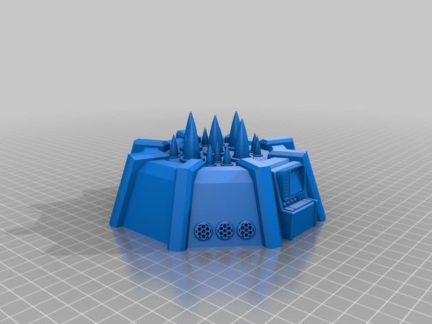 warhammer 40k - Raketen-Basis Spielzeug & game Zubehör wargaming warhamemr Gelände 30k 3D print model - Mito3D