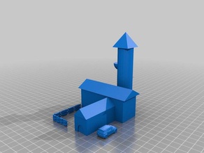 nice simple house buildings & structures 3d print model - Mito3D
