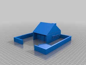 gemeinsames Haus Gebäude & Strukturen Braun Häuser außerhalb 3d print model - Mito3D