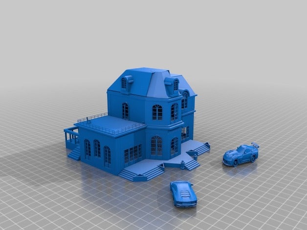 mansion Gebäude & Strukturen 3D print model - Mito3D