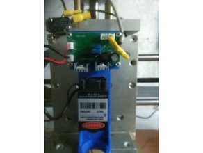 soporte laser y controlador para base mandrino 43 mm tool holders & boxes 3d print model - Mito3D
