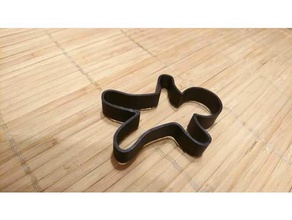 gingerman kitchen & dining cookie cutter 3d print model - Mito3D