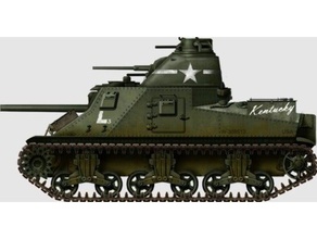 m3 lee vehicles bolt action flames war tank ww2 3d print model - Mito3D