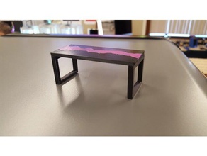 river table model furniture 3d print model - Mito3D