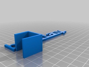 il mio personalizzato shelf-talker staffa sinistra segni e loghi su misura 3d print model - Mito3D