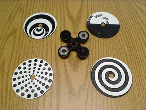 illusion fidget spinner jouets & jeux l'illusion d'optique 3d print model - Mito3D