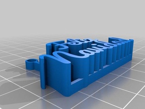 feliznavidadhangingsign décor personnalisé 3d print model - Mito3D