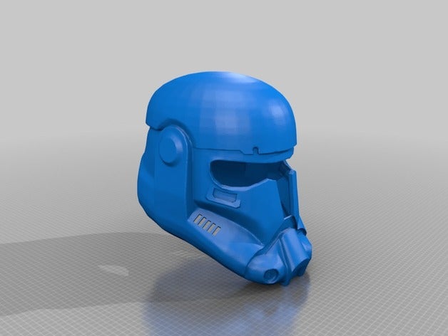 sw elite imperial commando helmet 3d printing 3D print model - Mito3D