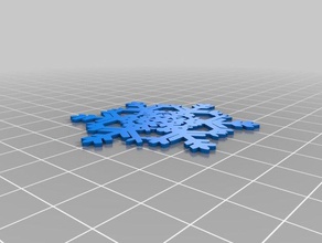 plated snowflake interactive art customized 3d print model - Mito3D