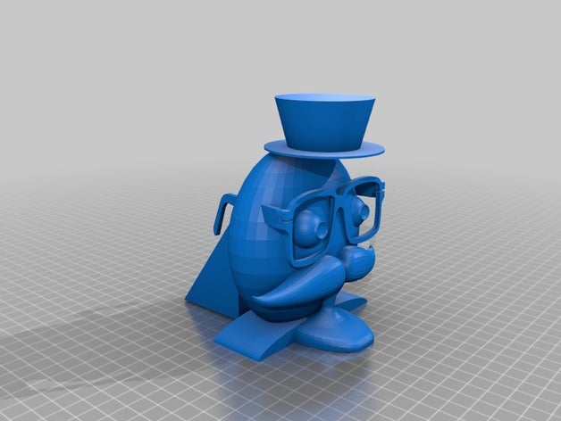 caballero La impresión en 3d genleman las gafas sombrero kingsman pepperoni persona 3D print model - Mito3D