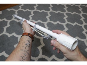 La stampa 3d del pvc della pistola di soffiaggio giochi e giocattoli dartgun dardo il fai da te cerbottana l'arma armi 3d print model - Mito3D