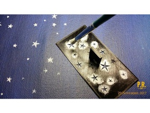 stencil stars art tools star 3d print model - Mito3D