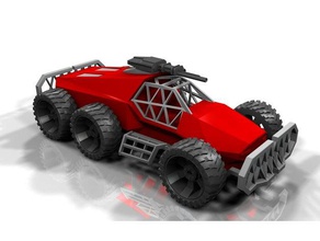 veicolo blindato stampabile senza sostegni i veicoli 3d print model - Mito3D