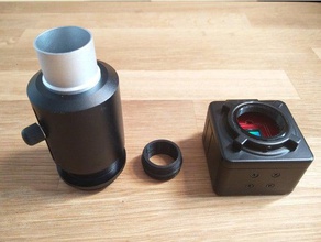 amscope camera module adapter parts 1-32 un 2a mount cmount microscope screw thread 3d print model - Mito3D