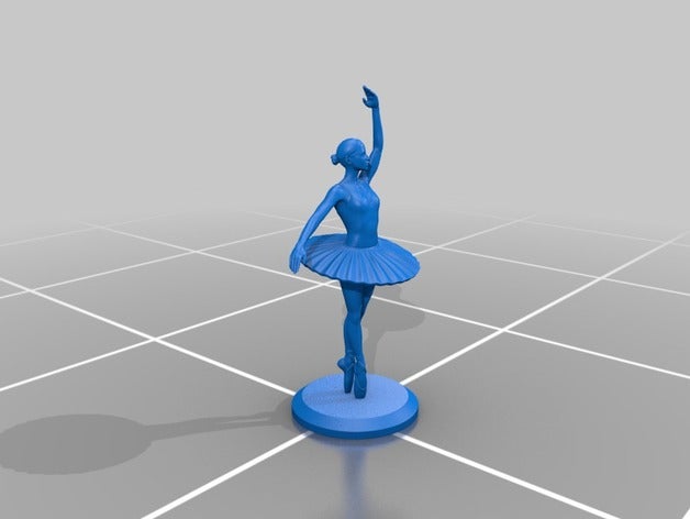 ballet dancer 02 fixed people ballerina 3D print model - Mito3D
