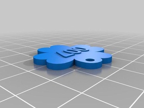 key ring cloverleaf 3d printing 3d print model - Mito3D