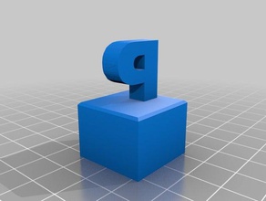 letter p 3d printing 3d print model - Mito3D