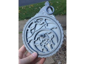 decorative astrolabe scans & replicas art astronomy object math mathematics replica 3d print model - Mito3D