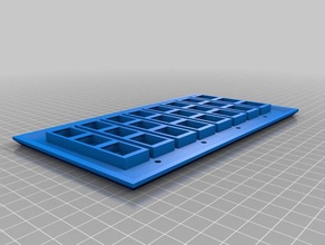 24 keystone 4 gangue placa de parede peças substituição personalizado 3d print model - Mito3D