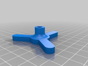my customized stepper extruder knob 3d printer parts 3d print model - Mito3D