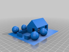 casa feita edifícios e estruturas 3d print model - Mito3D