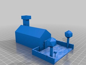 refroidir la maison bâtiments et structures 3d print model - Mito3D