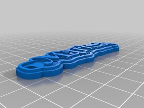 marina Schlüsselanhänger kundengebundene 3d print model - Mito3D