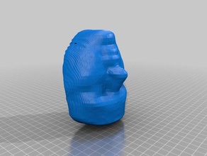 face template woman 3d printing beautiful bust head optimized pretty reconstructed 3d print model - Mito3D