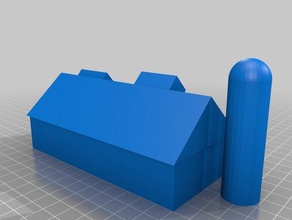 granero las estructuras de edificios casa 3d print model - Mito3D