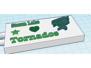 storm lake Anahtarlık 3d print model - Mito3D