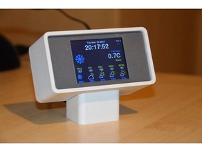 horizontal 24 tft stand gadgets esp8266 squix weather station 3d print model - Mito3D