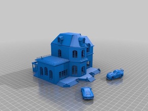 mansion buildings & structures 3d print model - Mito3D