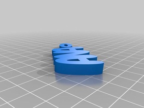perla Schlüsselanhänger kundengebundene 3d print model - Mito3D
