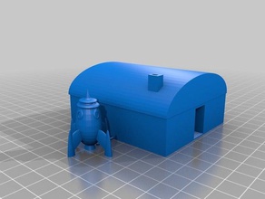pretty cool house buildings & structures space 3d print model - Mito3D